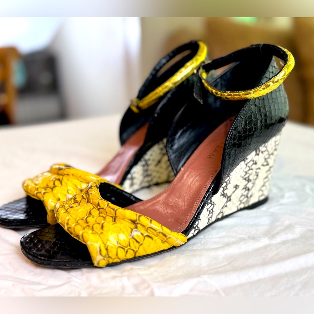 Derek Lam Heeled Snakeskin Sandals